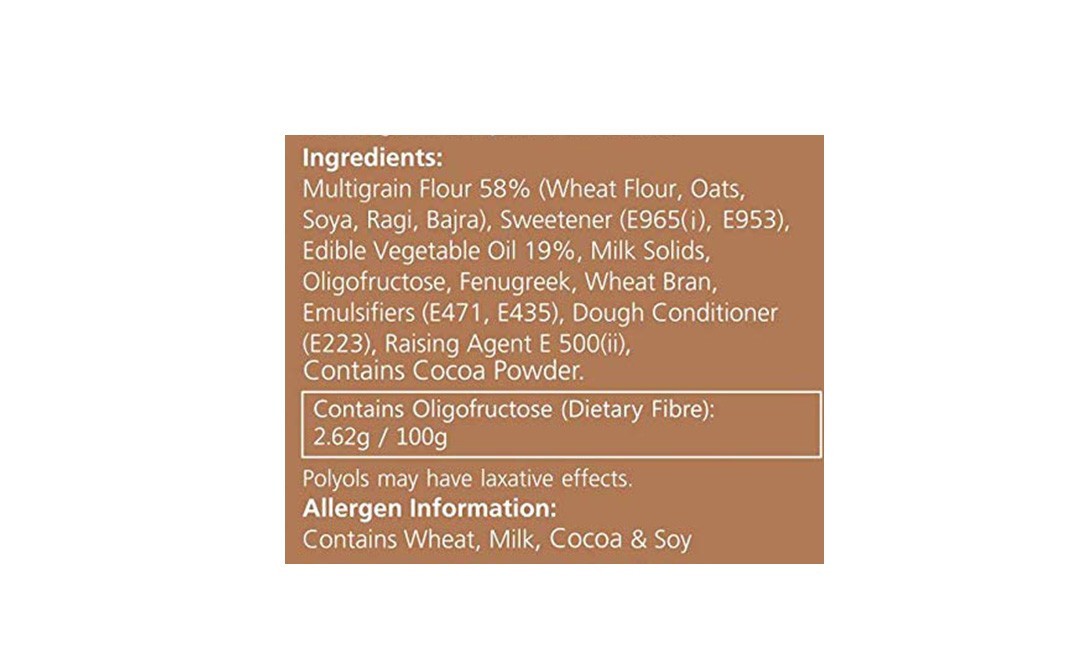 Diabodelite Multigrain Sugar Free Cookies With Fenugreek - Chocolate Flavour   Box  200 grams